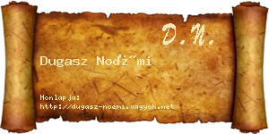 Dugasz Noémi névjegykártya